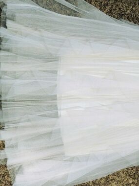 White Tulle Overlay Dress - Women